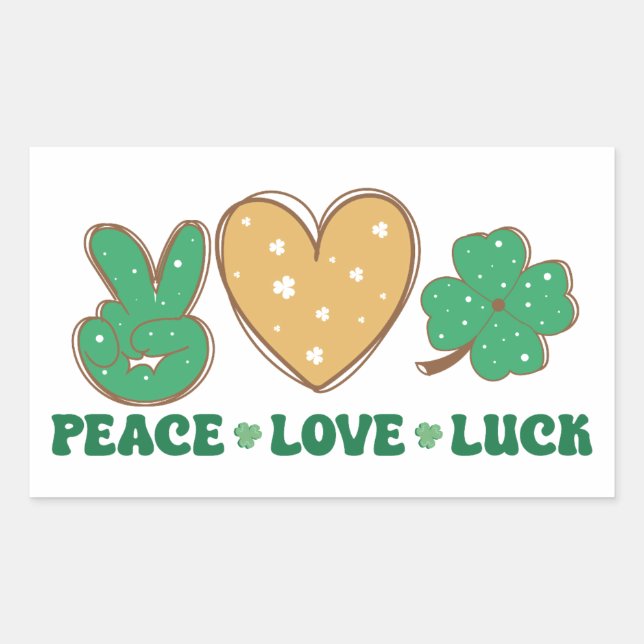 Peace Love Luck Stickers (Front)