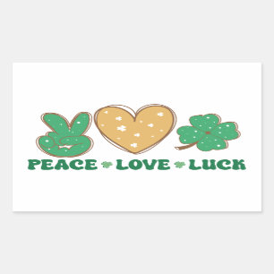 Peace Love Luck Stickers