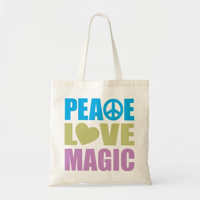 Peace Love Magic Tote Bag (Front)