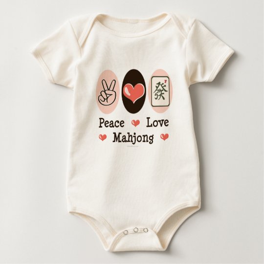 Peace Love Mahjong Infant Creeper