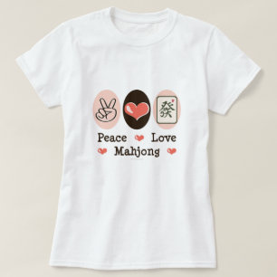 Peace Love Mahjong T shirt