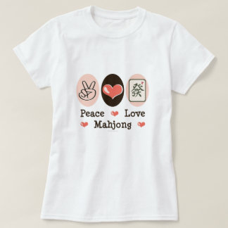 Peace Love Mahjong T shirt