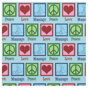 Peace Love Massage Therapy Fabric