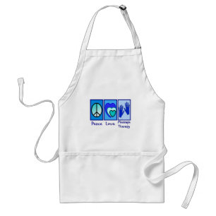 Peace, Love, Massage Therapy Gifts Standard Apron