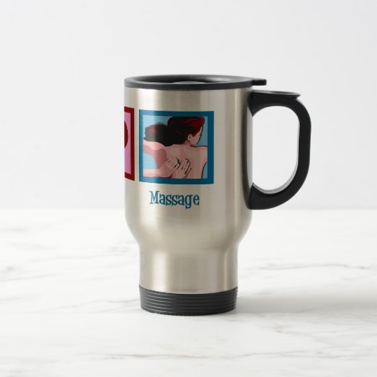 Peace Love Massage Travel Mug