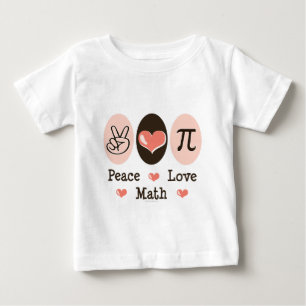 Peace Love Math Infant Long Sleeve Tee