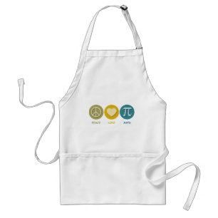Peace Love Math Standard Apron