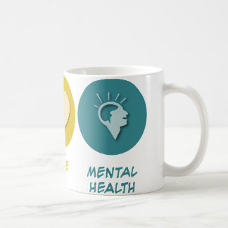 Peace Love Mental Health Coffee Mug