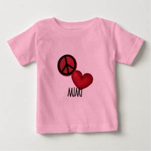 Peace Love Mimi Baby T-Shirt