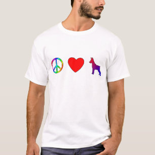 Peace Love Miniature Pinschers T-Shirt