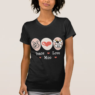 Peace Love Moo Cow Tee Shirt
