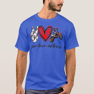 Peace love motocross Classic for Man and Woman T-Shirt