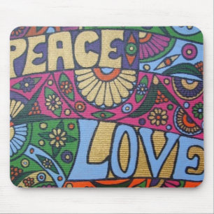 Peace & Love Mouse Pad