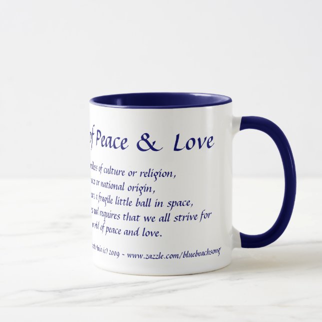 Peace & Love - Mug (Right)