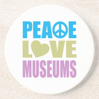 Peace Love Museums Coaster