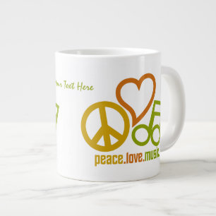Peace Love Music custom mugs