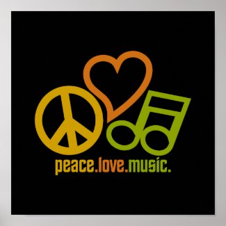 Peace Love Music poster