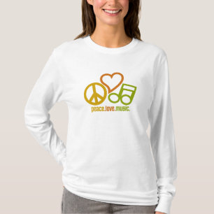 Peace Love Music shirt - choose style & color