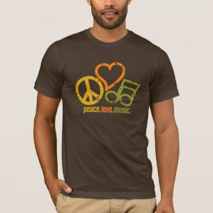 Peace Love Music shirt - choose style & color