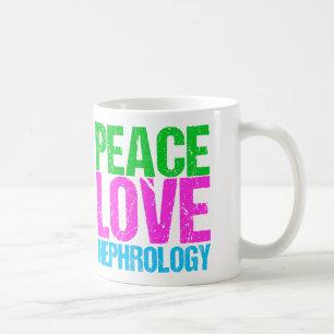 Peace Love Nephrology Coffee Mug
