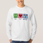 Peace Love Nephrology T-Shirt<br><div class="desc">A beautiful nephrologist gift for a kidney specialist. Peace Love Nephrology design for your favourite doctor or nurse featuring a peace sign,  heart,  and kidneys.</div>