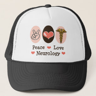 Peace Love Neurology Neurologist Hat