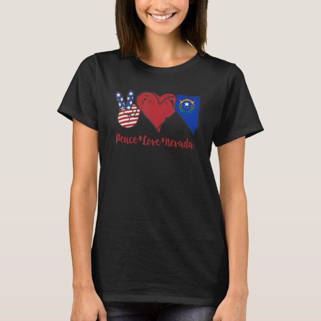 Peace Love Nevada T-Shirt (Front)