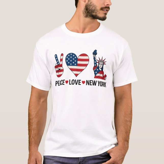 Peace Love New York T-Shirt (Front)