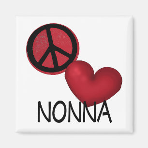 Peace Love Nonna Magnet