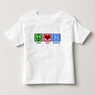 Peace Love Numbers Toddler T-Shirt