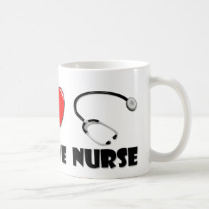 Peace Love Nurse Coffee Mug