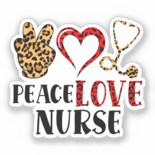 Peace Love Nurse – Cute Nurse Design (2)