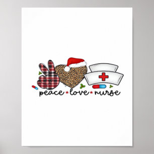 Peace Love Nurse, Halloween Classic T-Shirt Poster