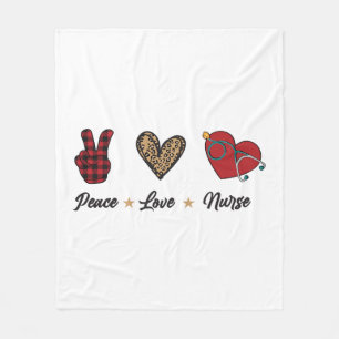 Peace Love Nursing Fleece Blanket