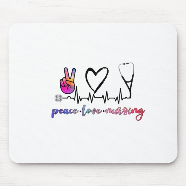 peace love nursing mouse mat (Front)