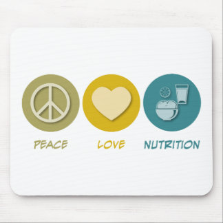Peace Love Nutrition Mouse Mat