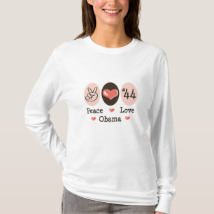 Peace Love Obama 44 Long Sleeve Tee Shirt
