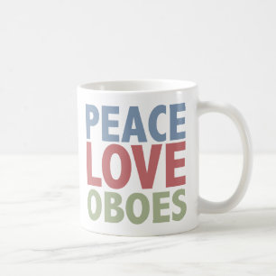 Peace Love Oboes Coffee Mug
