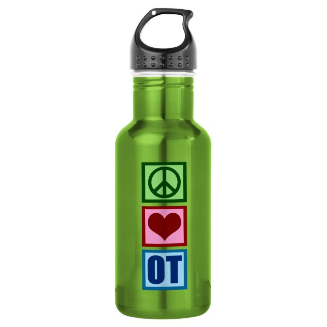 Peace Love Occupational Therapy 532 Ml Water Bottle (Front)