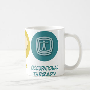 Peace Love Occupational Therapy Coffee Mug