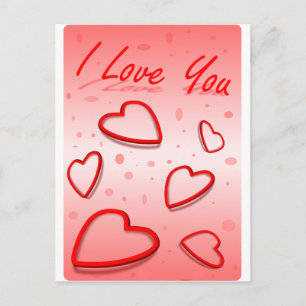 Peace Love Office Party Thanks Pattern Colourful Holiday Postcard