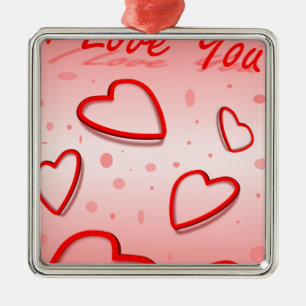 Peace Love Office Party Thanks Pattern Colourful Metal Tree Decoration