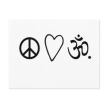Peace Love Om Statement
