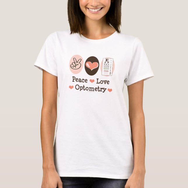 Peace Love Optometry Optometrist Tank Top (Front)
