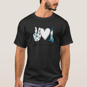 Peace Love Ouzo Peace Hand Sign Ouzo T-Shirt