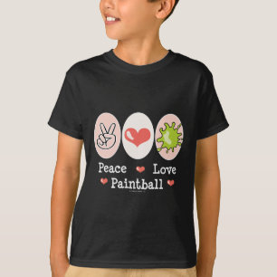 Peace Love Paintball Kids T-shirt