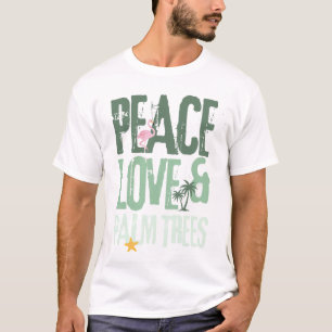 Peace Love & Palm Trees Men's T-Shirt