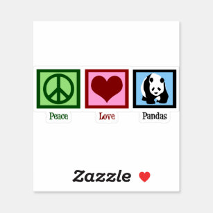 Peace Love Panda Bear