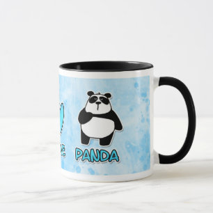 peace love panda mug