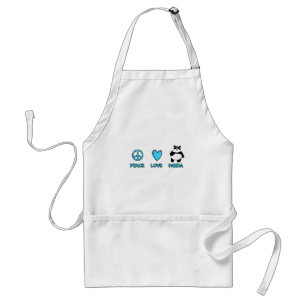 peace love panda standard apron